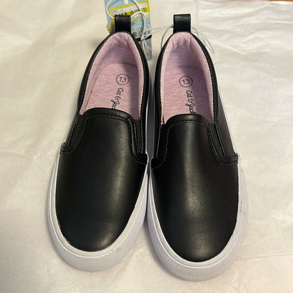 Slip on cat and jack shoes black Hailey